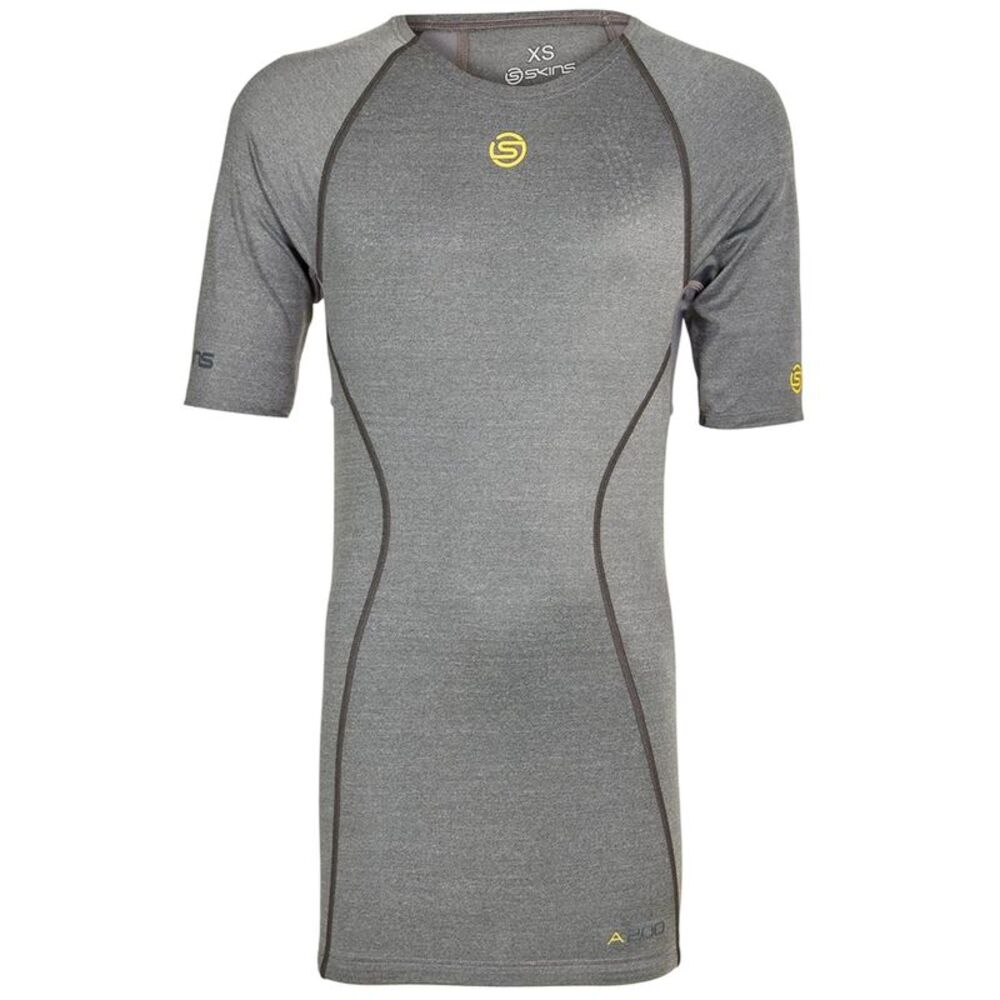 Skins Mens A200 Short-Sleeved Top / Gray